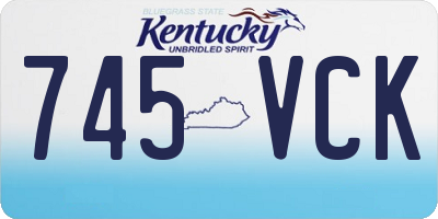 KY license plate 745VCK