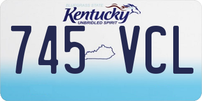 KY license plate 745VCL