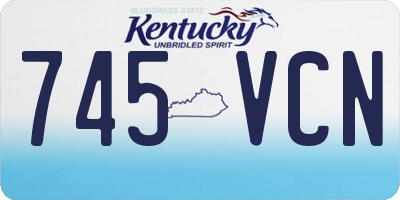 KY license plate 745VCN