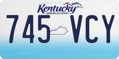 KY license plate 745VCY