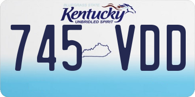 KY license plate 745VDD