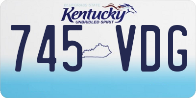 KY license plate 745VDG