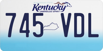 KY license plate 745VDL