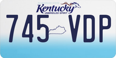 KY license plate 745VDP