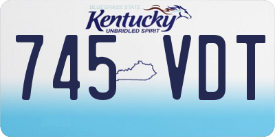 KY license plate 745VDT