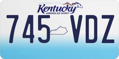 KY license plate 745VDZ