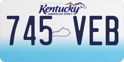 KY license plate 745VEB