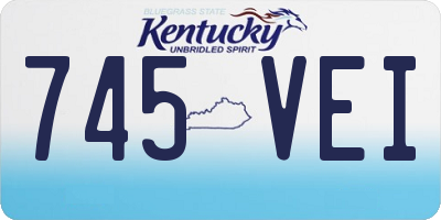 KY license plate 745VEI