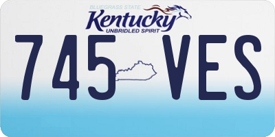 KY license plate 745VES