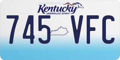 KY license plate 745VFC
