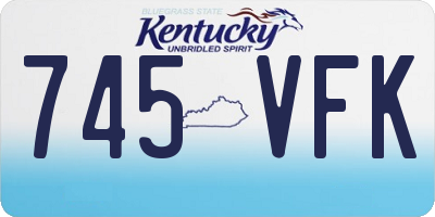 KY license plate 745VFK
