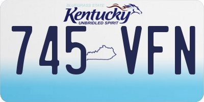 KY license plate 745VFN