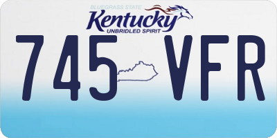 KY license plate 745VFR