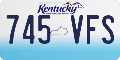 KY license plate 745VFS