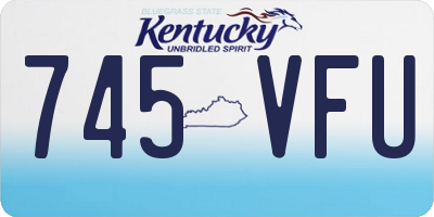 KY license plate 745VFU