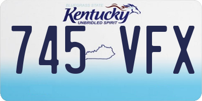 KY license plate 745VFX