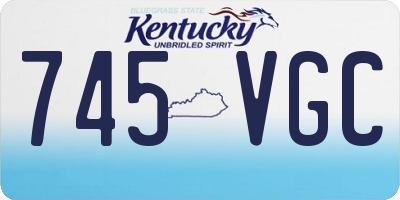 KY license plate 745VGC