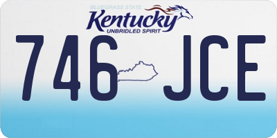 KY license plate 746JCE