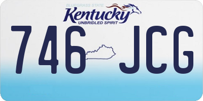 KY license plate 746JCG