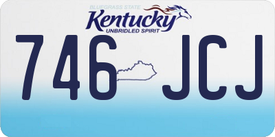 KY license plate 746JCJ