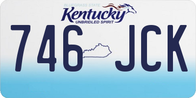 KY license plate 746JCK