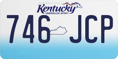 KY license plate 746JCP