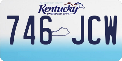 KY license plate 746JCW
