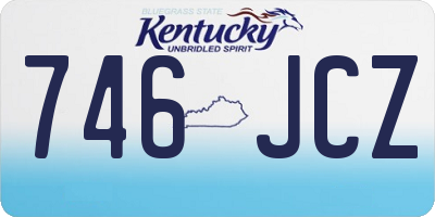 KY license plate 746JCZ
