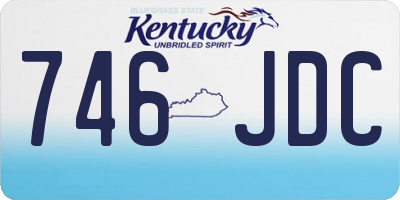 KY license plate 746JDC
