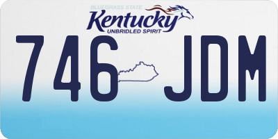 KY license plate 746JDM