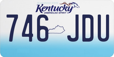 KY license plate 746JDU