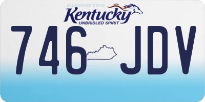 KY license plate 746JDV