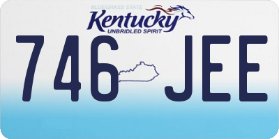 KY license plate 746JEE