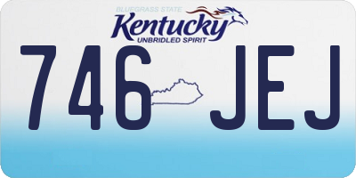 KY license plate 746JEJ