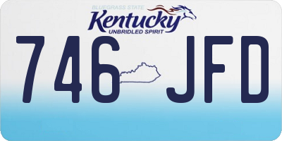 KY license plate 746JFD