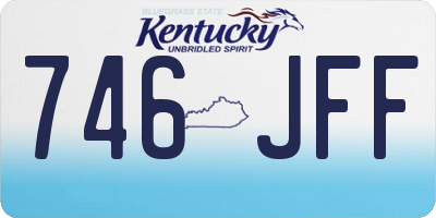 KY license plate 746JFF