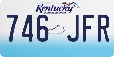 KY license plate 746JFR