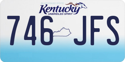 KY license plate 746JFS