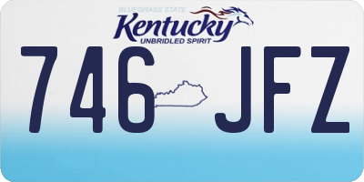 KY license plate 746JFZ