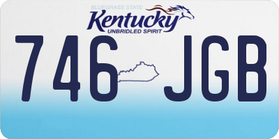 KY license plate 746JGB