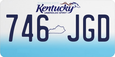 KY license plate 746JGD