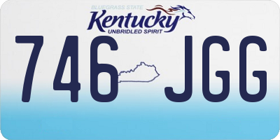 KY license plate 746JGG