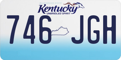 KY license plate 746JGH