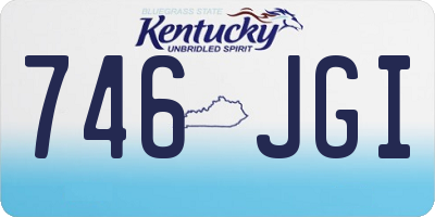KY license plate 746JGI