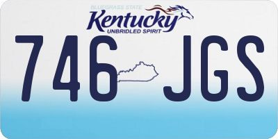 KY license plate 746JGS