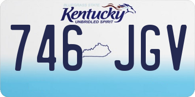 KY license plate 746JGV