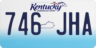 KY license plate 746JHA