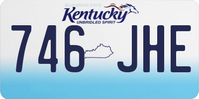 KY license plate 746JHE