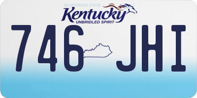 KY license plate 746JHI
