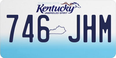 KY license plate 746JHM